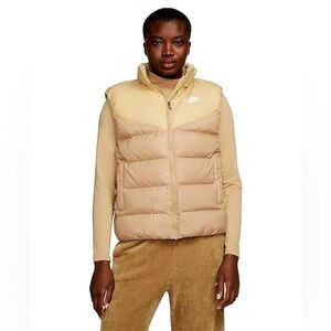 Nike Women’s Therma Fit Windrunner Gold Down Puffer Vest